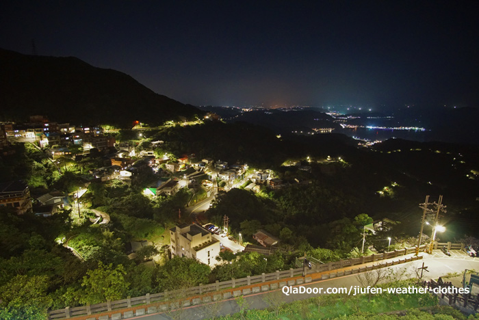 台湾・九份の夜景撮影写真